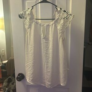 Express white cut out blouse